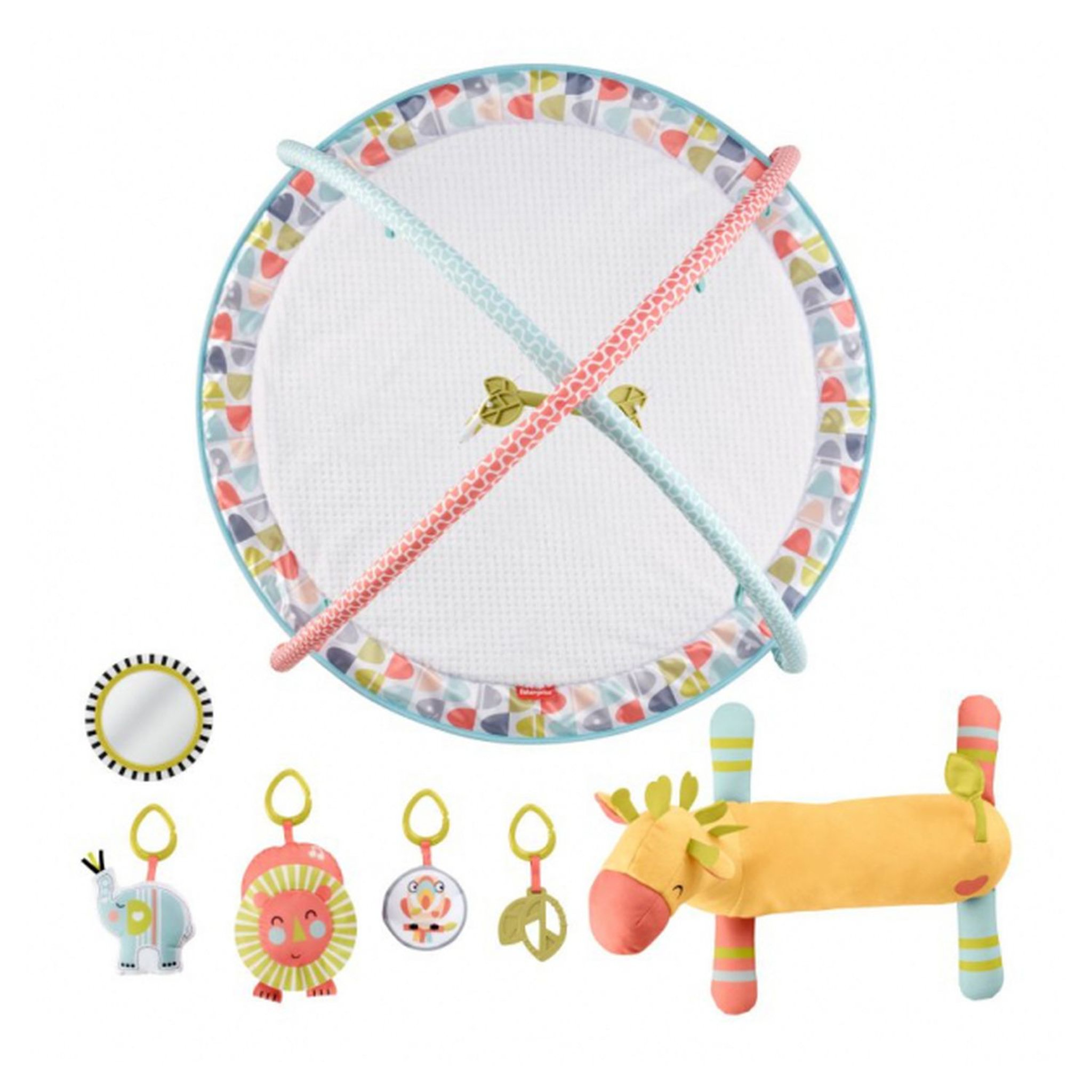 Voir la diapositive 4 : Fisher price Tapis d'activités et cousssin d'appui Girafe