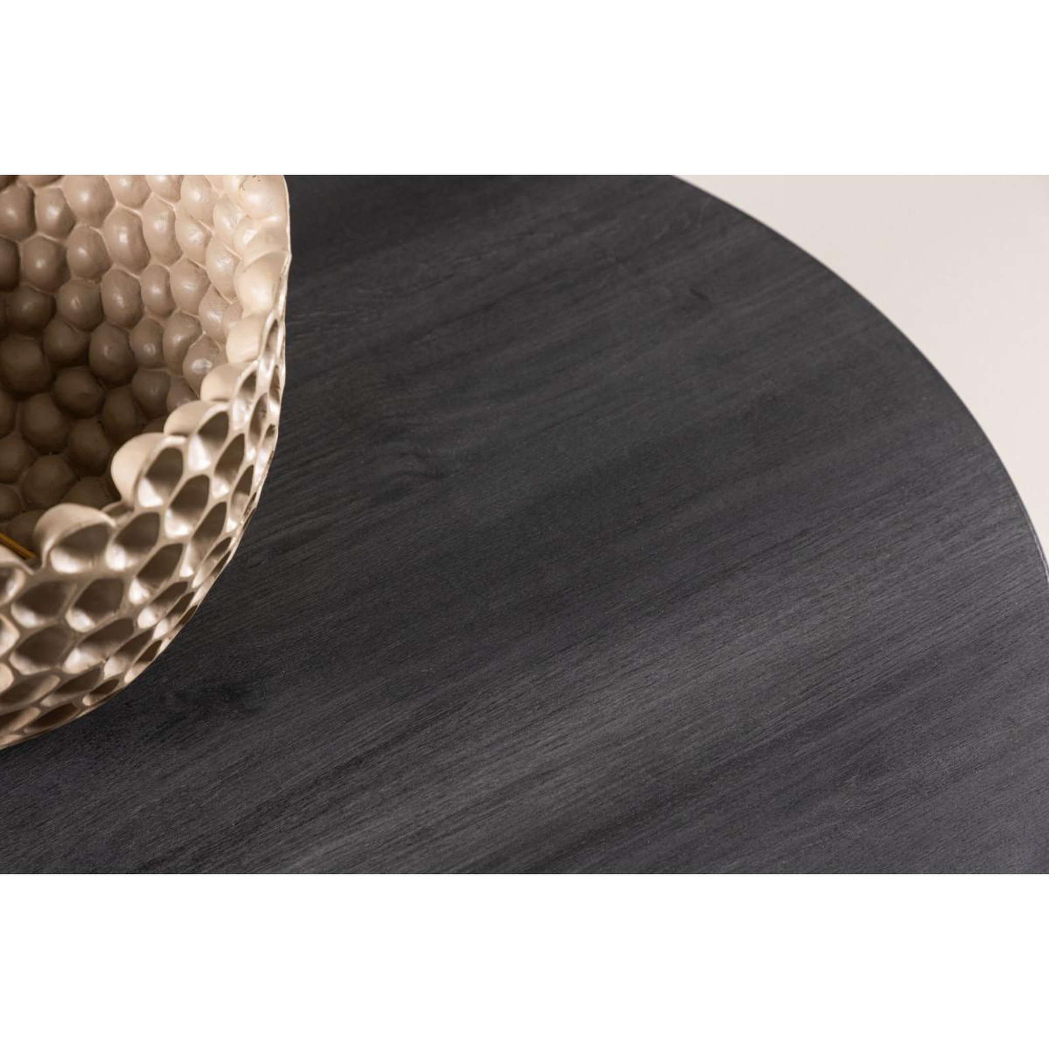 Voir la diapositive 4 : Paris Prix Table basse ronde  york  80cm noir