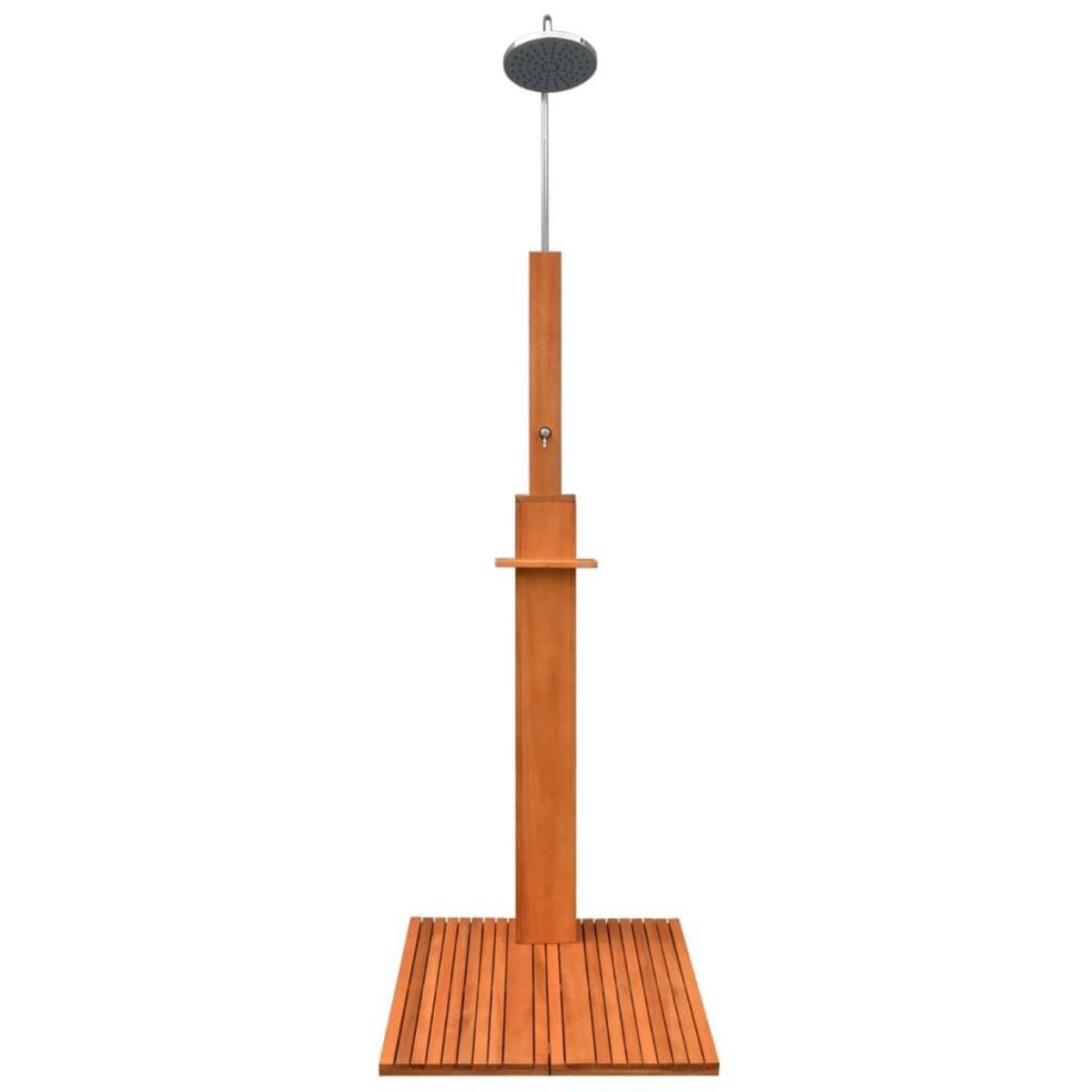 VIDAXL Douche exterieure Bois d'eucalyptus et acier