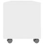 Voir la diapositive 5 : VIDAXL Meuble TV avec roulettes Blanc 90x35x35 cm Bois d'ingenierie
