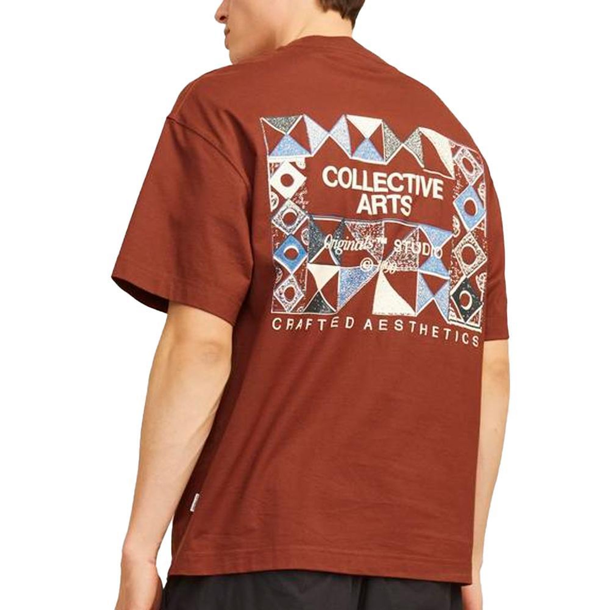 Voir la diapositive 2 : Jack & Jones T-Shirt Rouge Homme Jack & Jones Noho