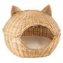 Voir la diapositive 1 : Paris Prix Panier pour Chat en Rotin  Coussin  60cm Beige