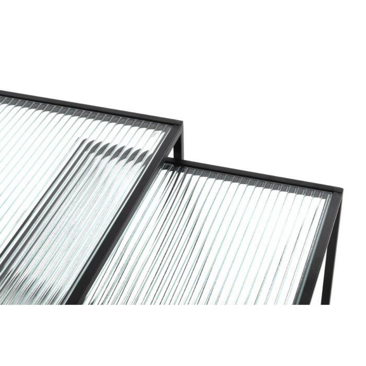 Paris Prix Lot de 2 Tables Gigognes  Park  49cm Noir