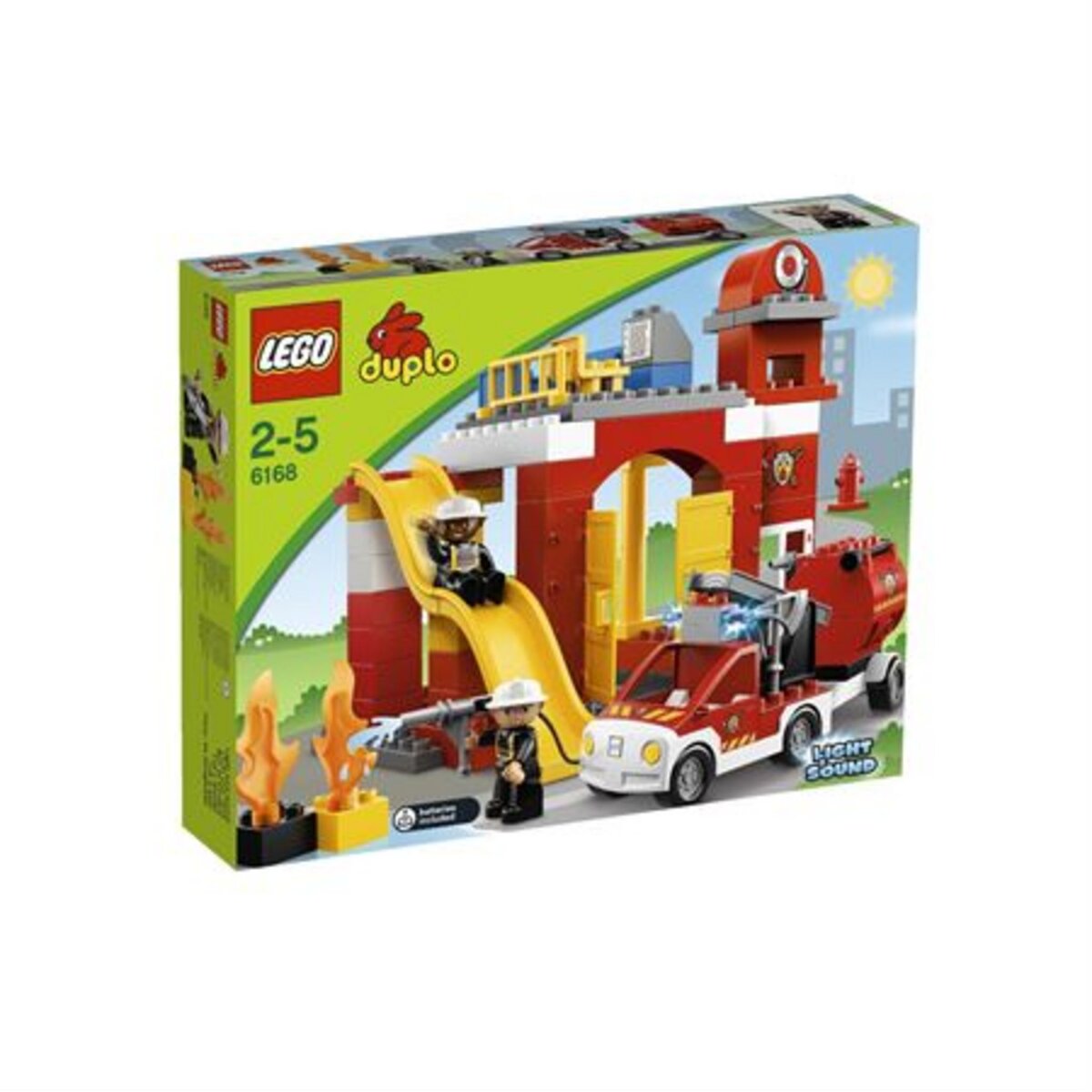 LEGO Duplo 6168 pas cher, La caserne des pompiers