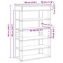 Voir la diapositive 6 : VIDAXL Etagere a chaussures blanc 60x30x98 cm bois d'ingenierie