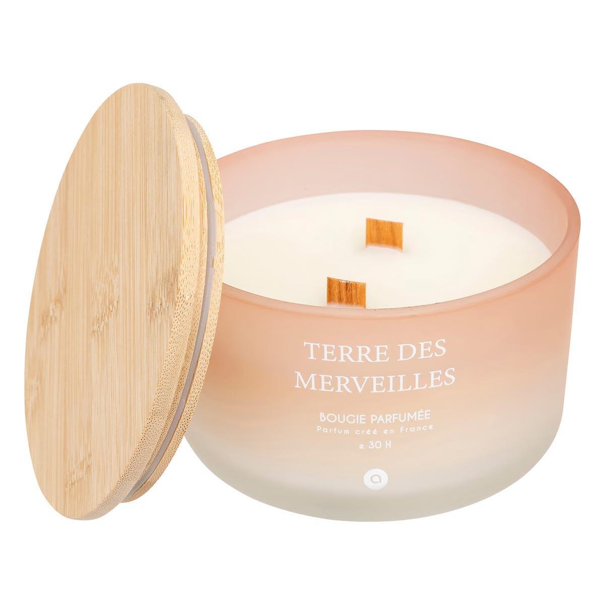 Voir la diapositive 2 : ATMOSPHERA Bougie parfumée en verre  sana  420g terre des merveilles