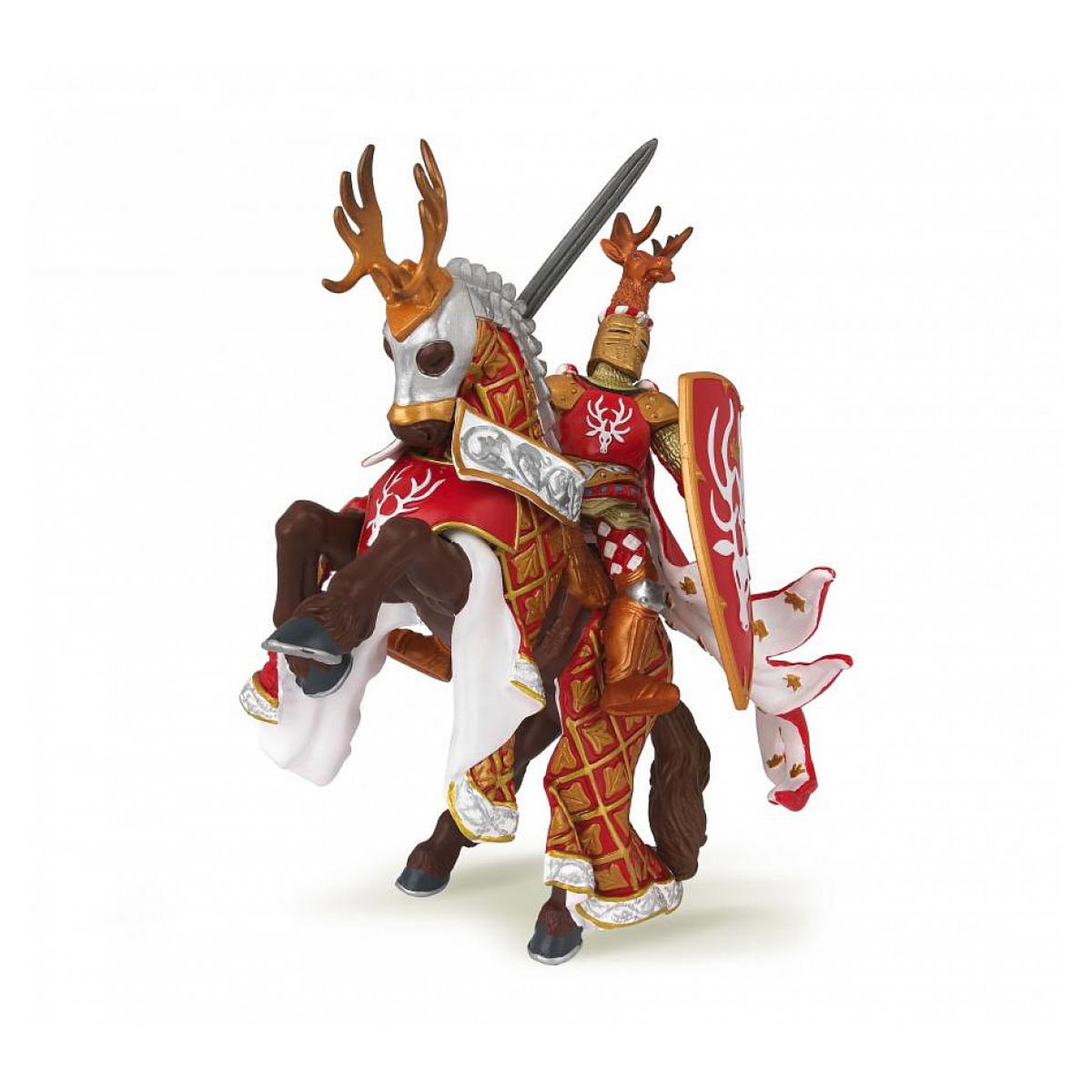 Voir la diapositive 2 : Papo 39911 Figurine Maître des armes cimier cerf
