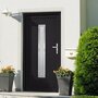 Voir la diapositive 1 : VIDAXL Porte d'entree anthracite 108x208 cm PVC