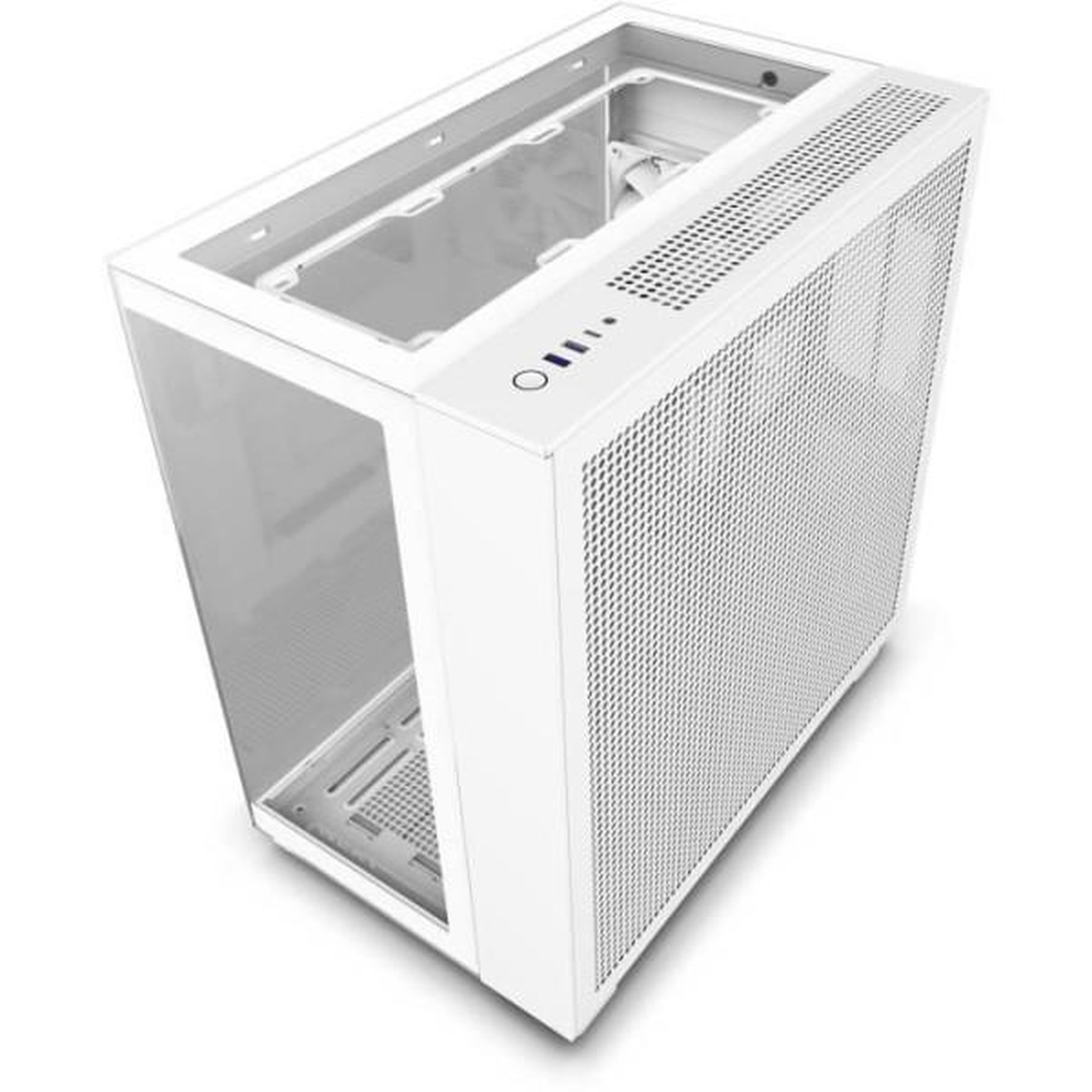 Voir la diapositive 4 : NZXT Boitier moyen-tour - nzxt - h9 elite - verre trempé - support rgb - blanc