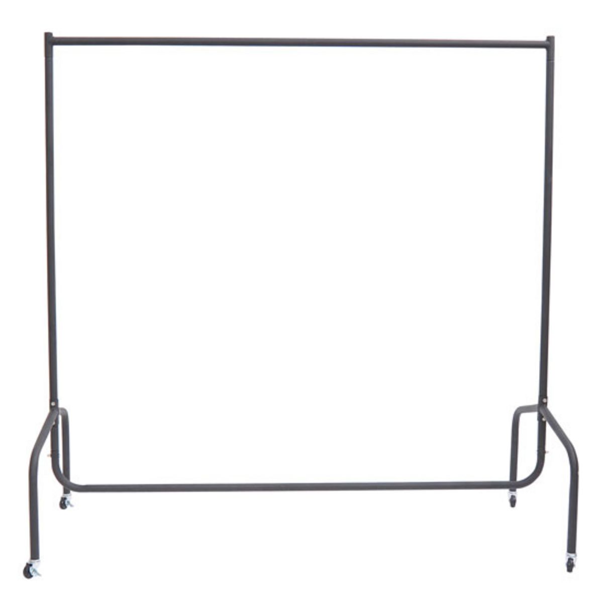 HOMCOM Portant tringle à vêtements acier charge max. 140 Kg dim. 150L x 60l x 170H cm noir