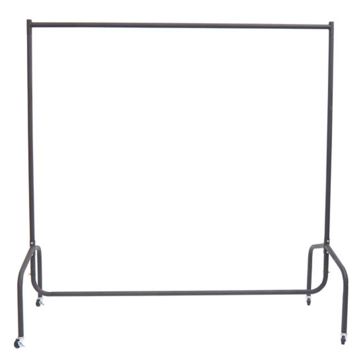 HOMCOM Portant tringle à vêtements acier charge max. 140 Kg dim. 150L x 60l x 170H cm noir