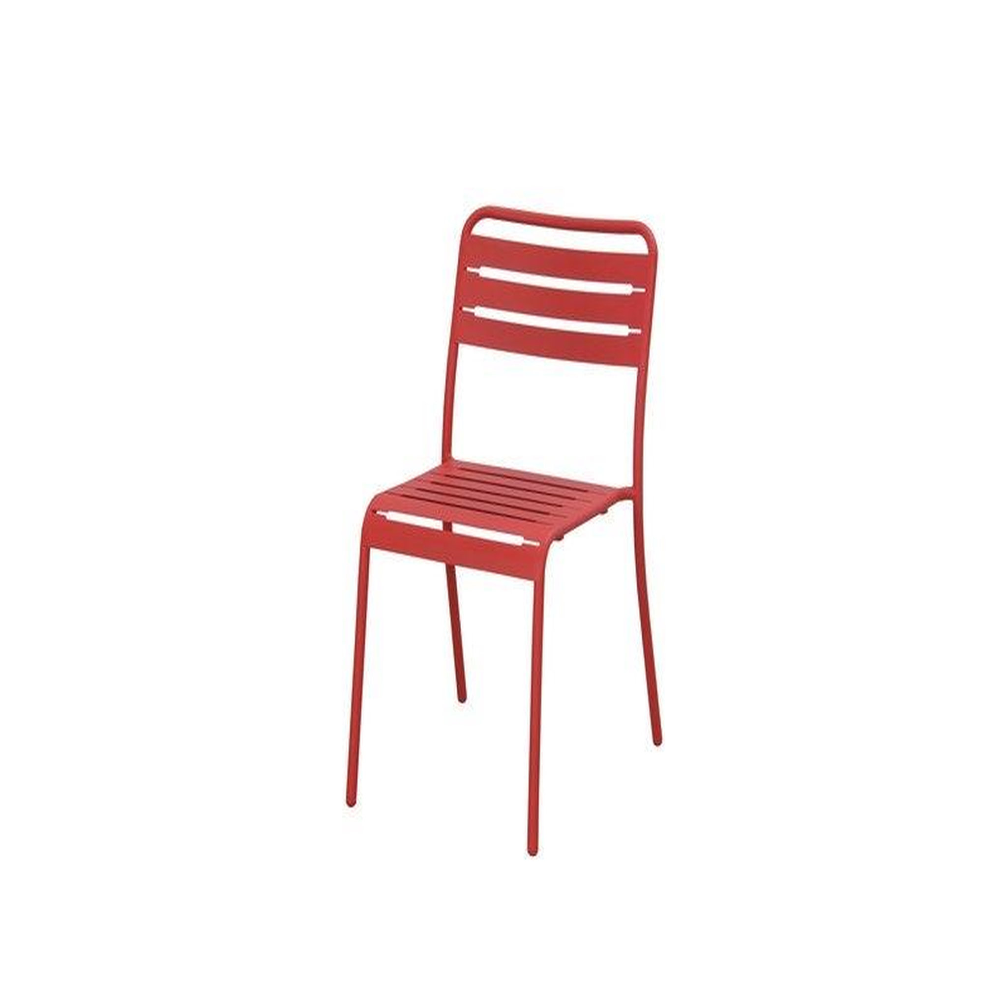 CENTRALE BRICO Chaise De Jardin En Acier Café Rouge Cherry