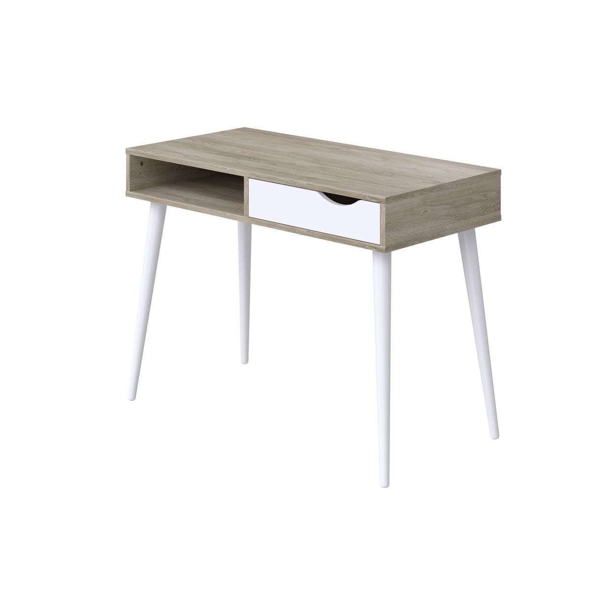 Bureau droit  1 tiroir + 1 niche L100cm YELENA