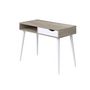 Voir la diapositive 1 : Bureau droit  1 tiroir + 1 niche L100cm YELENA
