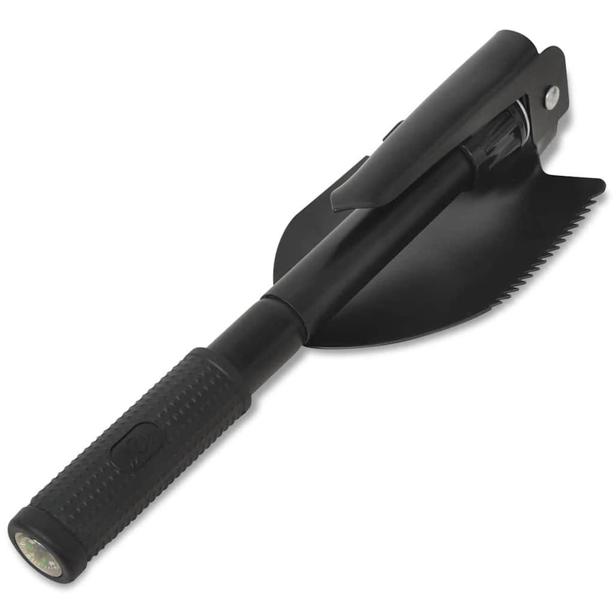 Voir la diapositive 3 : VIDAXL Pelle pliable Acier au carbone Noir