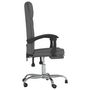 Voir la diapositive 4 : VIDAXL Fauteuil inclinable de bureau Gris fonce Tissu