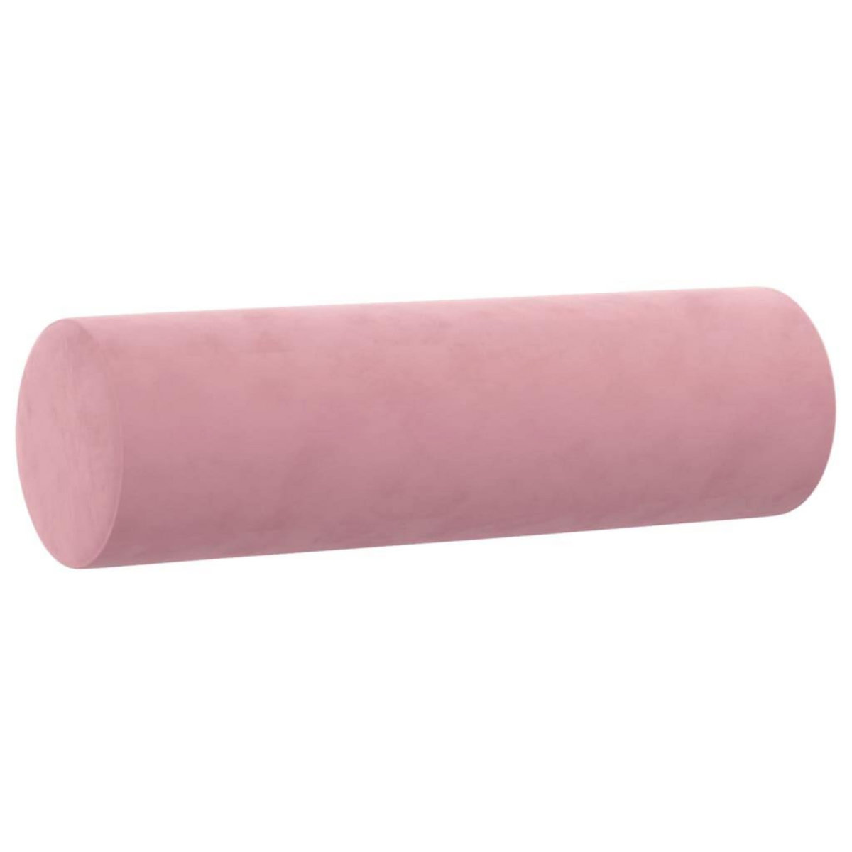 VIDAXL Coussins decoratifs lot de 2 Rose Ø15x50 cm Velours