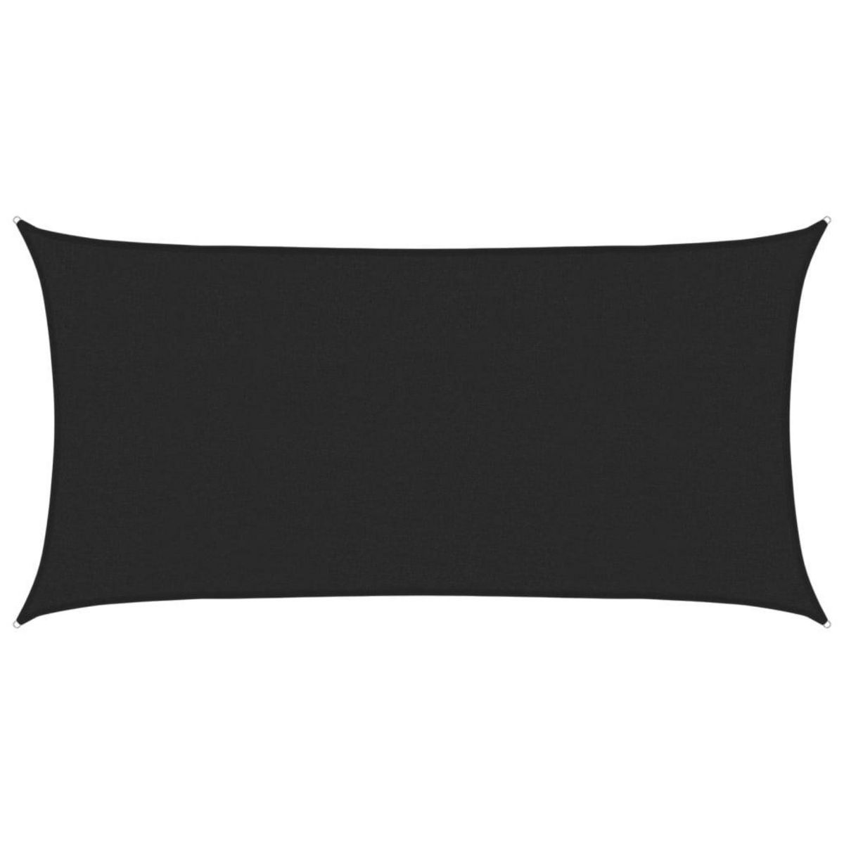 VIDAXL Voile d'ombrage 160 g/m^2 Noir 2x4 m PEHD