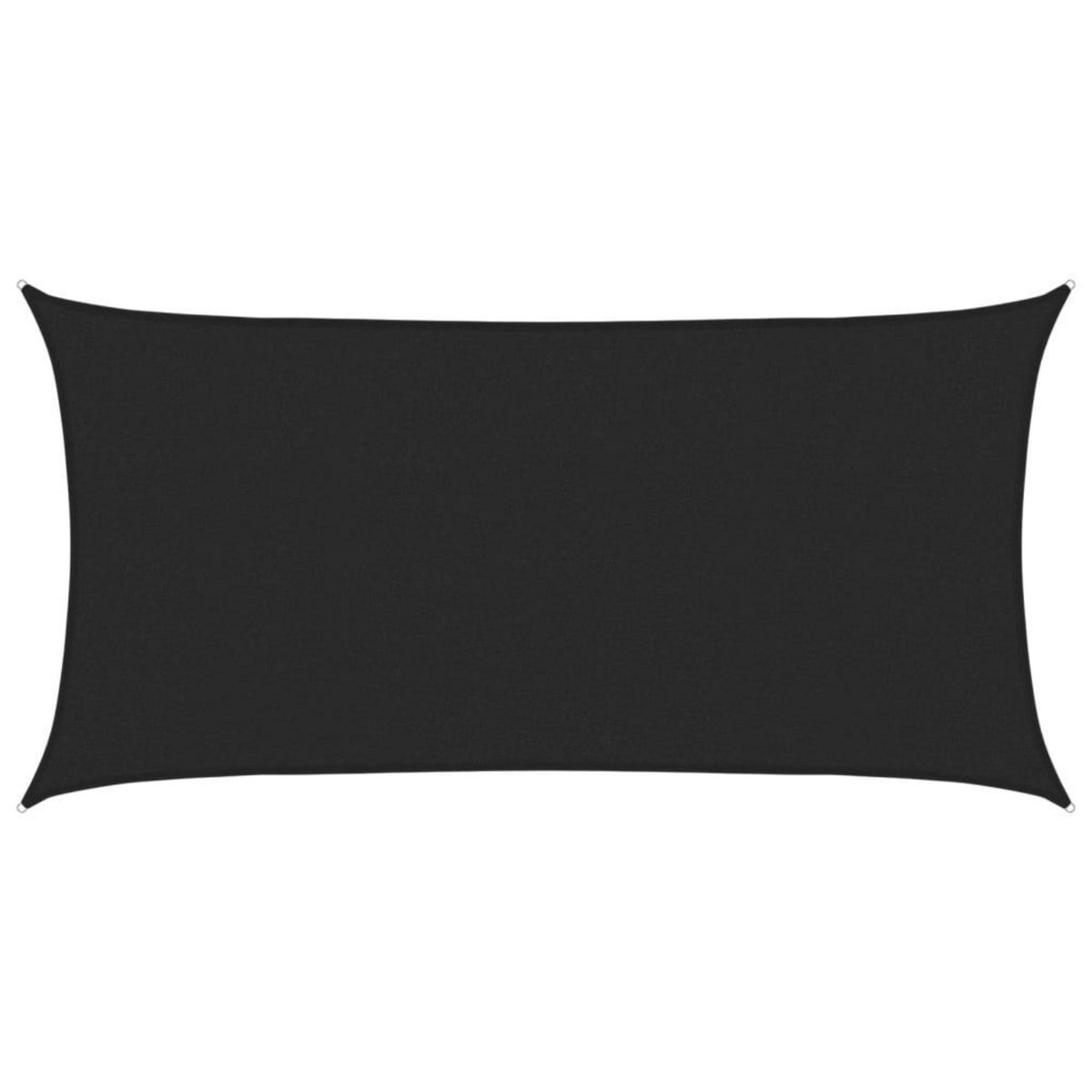 VIDAXL Voile d'ombrage 160 g/m^2 Noir 2x4 m PEHD