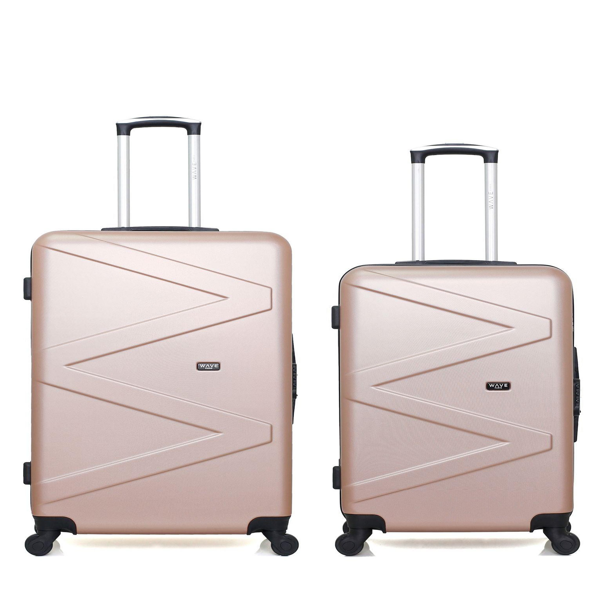 WAVE PARIS Wave paris - lot de 2 - valise grand format et valise weekend amazone