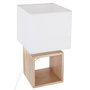 Voir la diapositive 1 : ATMOSPHERA Lampe en bois carré