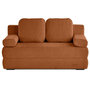 Voir la diapositive 1 : BEST MOBILIER Nora - canapé 3 places convertible avec coffre en tissu texturé