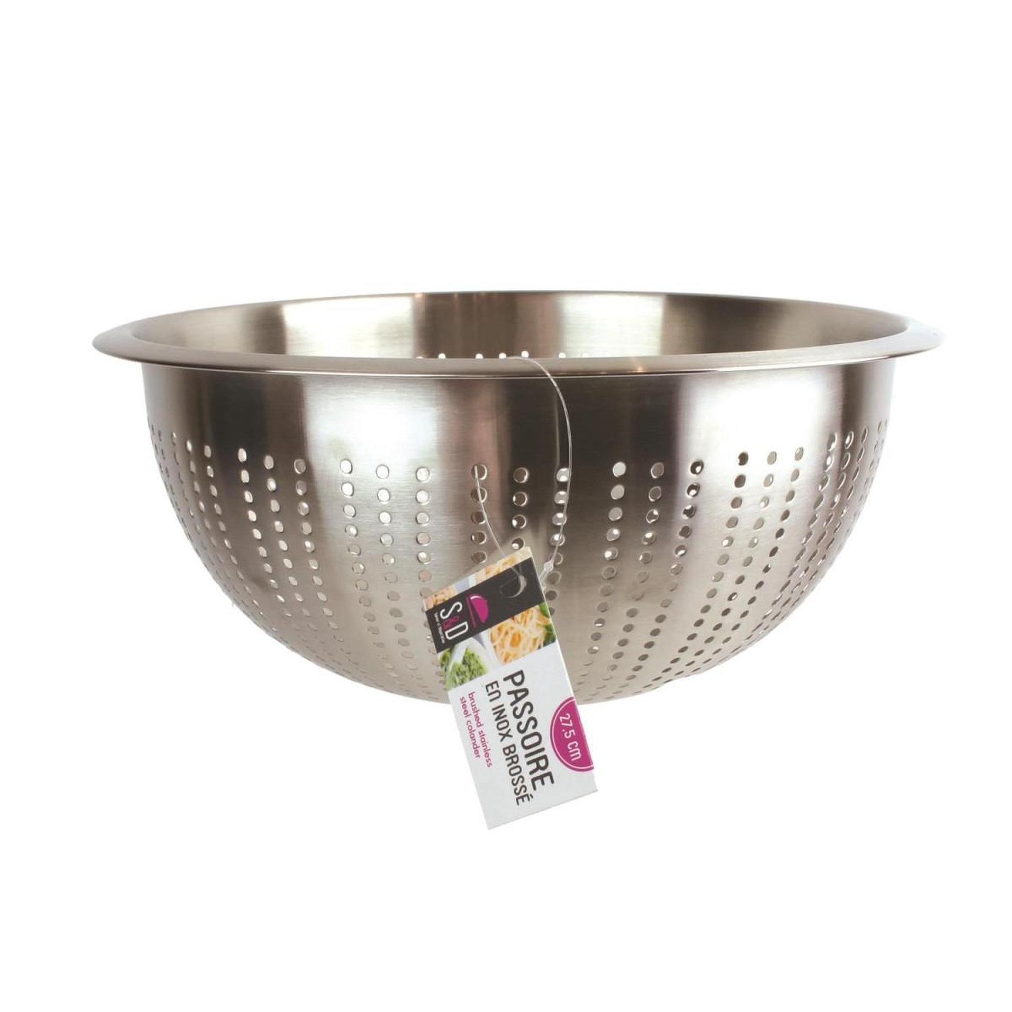 Voir la diapositive 3 : COOK CONCEPT Passoire en inox brossé  colander  27cm argent