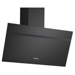 Siemens Hotte décorative inclinée 80cm 430m3/h noir - LC85KDK60