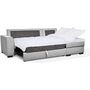 Voir la diapositive 3 : MARKET24 Canapé angle convertible réversible 4 places MONTREAL - Tissu gris clair - L 247 x P 158 x H 92 cm - Fabriqué en France - HEX