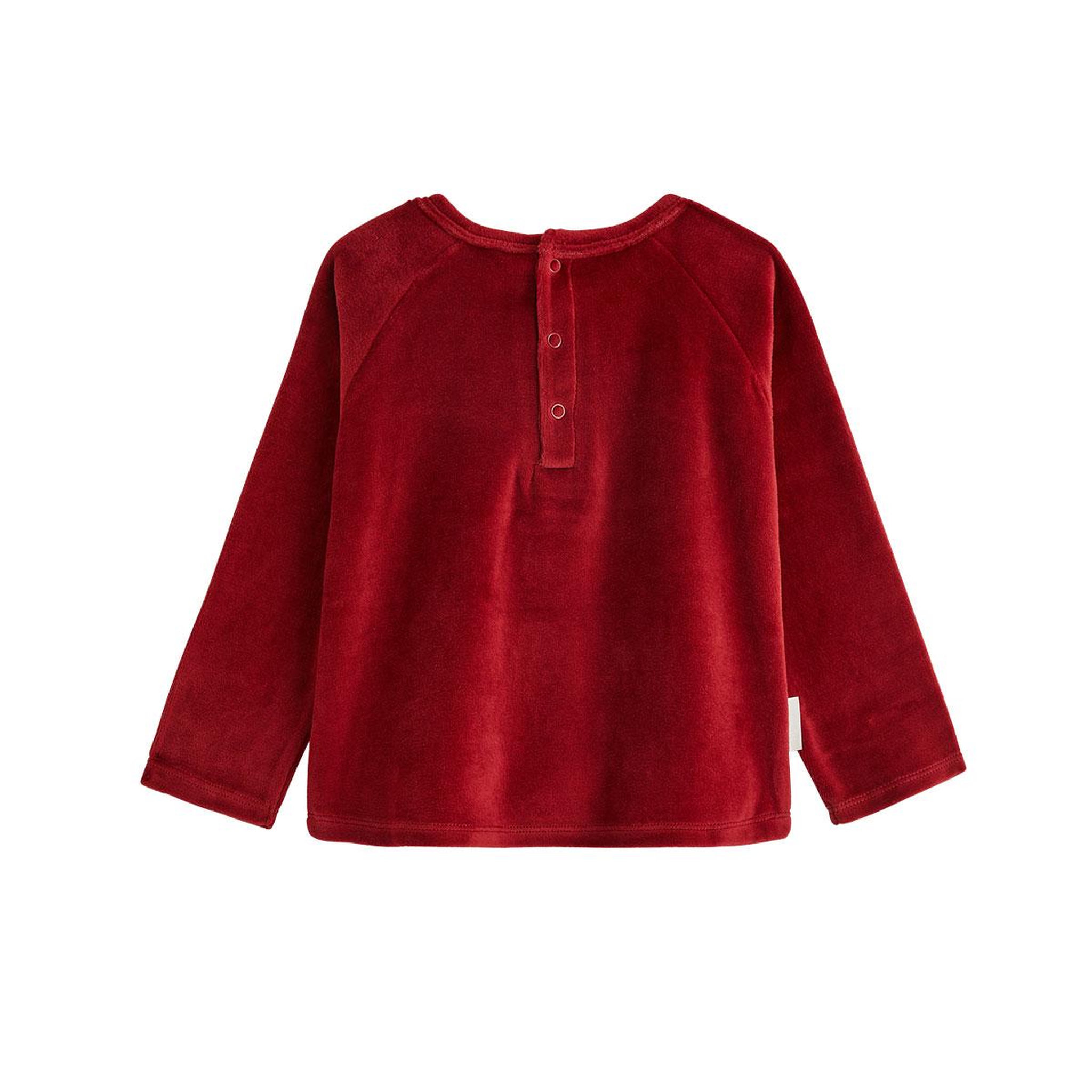 Voir la diapositive 2 : PETIT BEGUIN Pyjama enfant 2 pièces en velours Grace