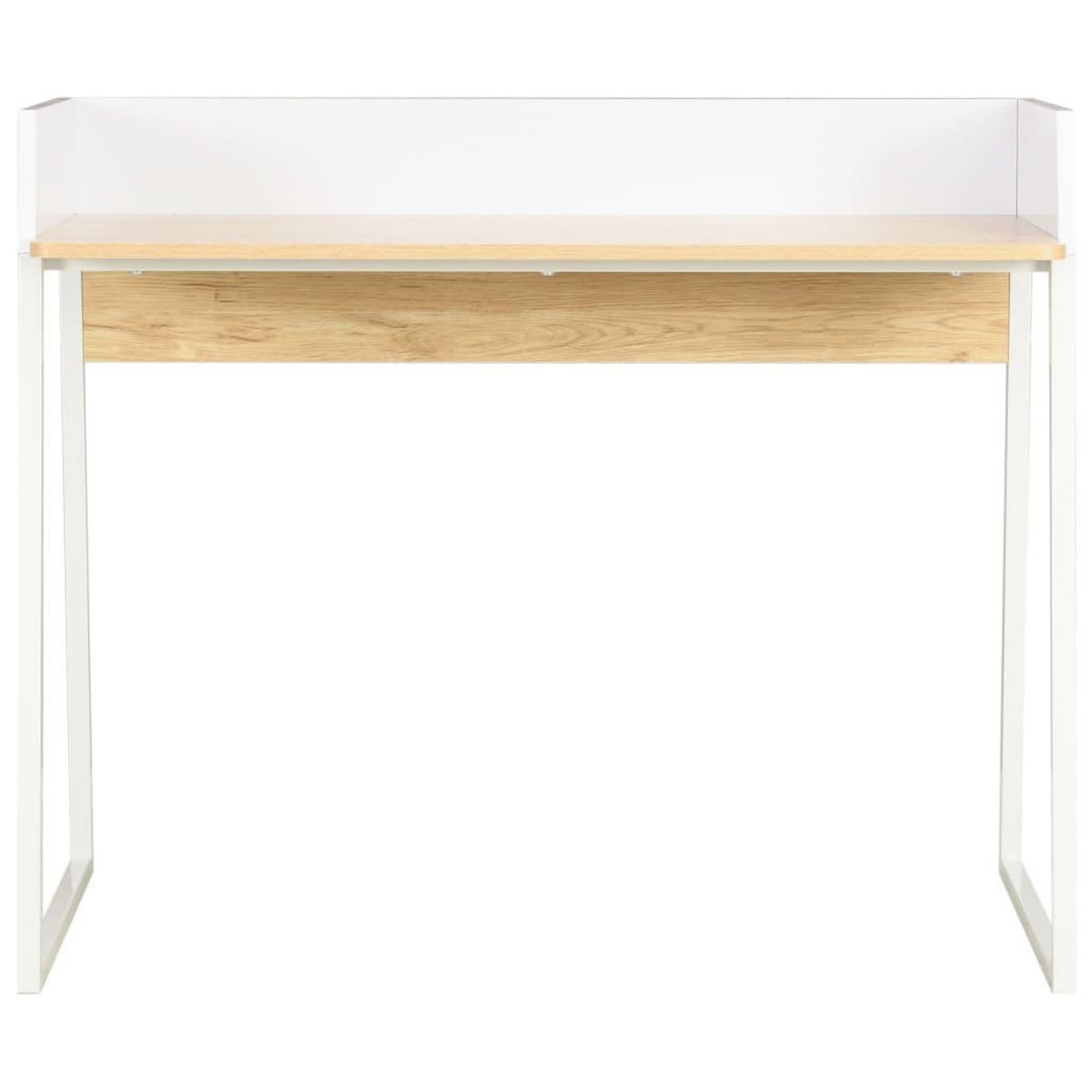 VIDAXL Bureau Blanc et chene 90x60x88 cm