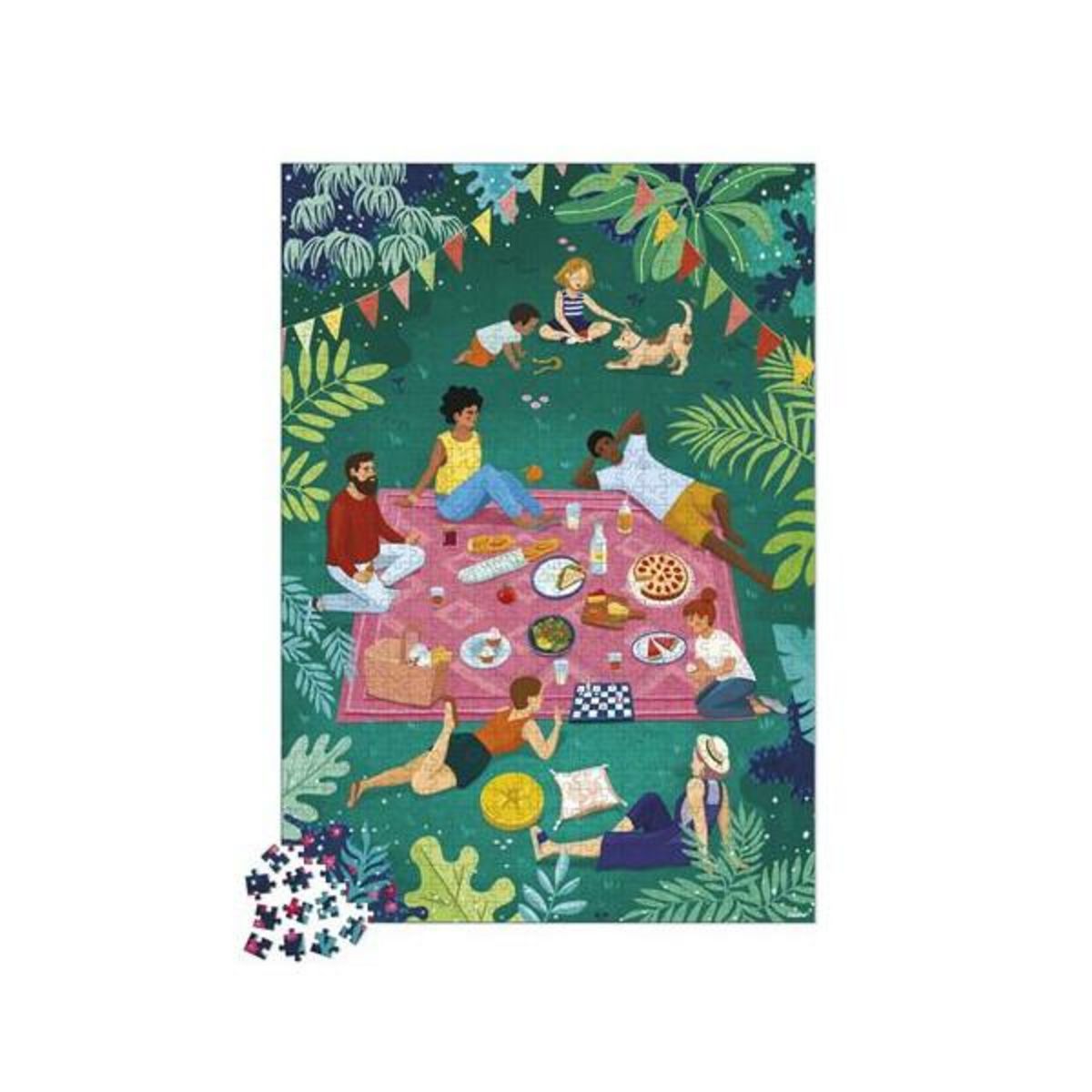 Juratoys - Janod Puzzle en carton Janod Picnic entre amis 1000 pièces