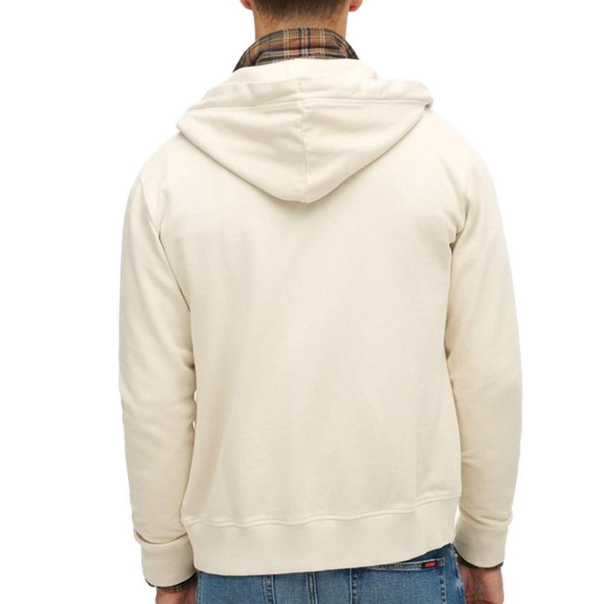 SUPERDRY Sweat Ecru Homme Superdry Essential Logo Washed