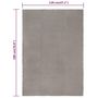 Voir la diapositive 6 : VIDAXL Tapis rectangulaire Gris 120x180 cm Coton