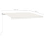 Voir la diapositive 6 : VIDAXL Auvent manuel retractable 450x350 cm Creme