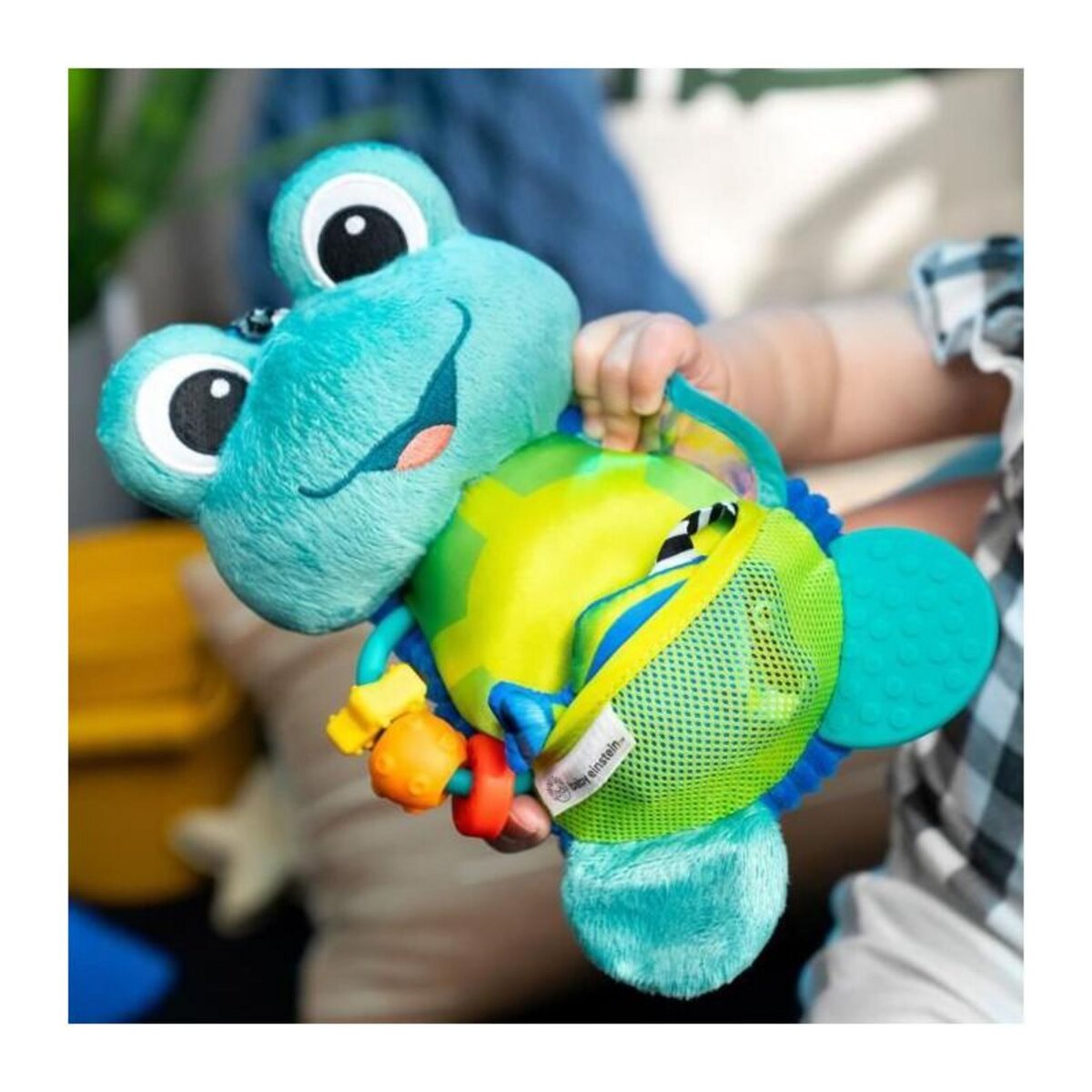 BABY EINSTEIN Doudou Baby Einstein Neptune's Sensory Sidekick coloré