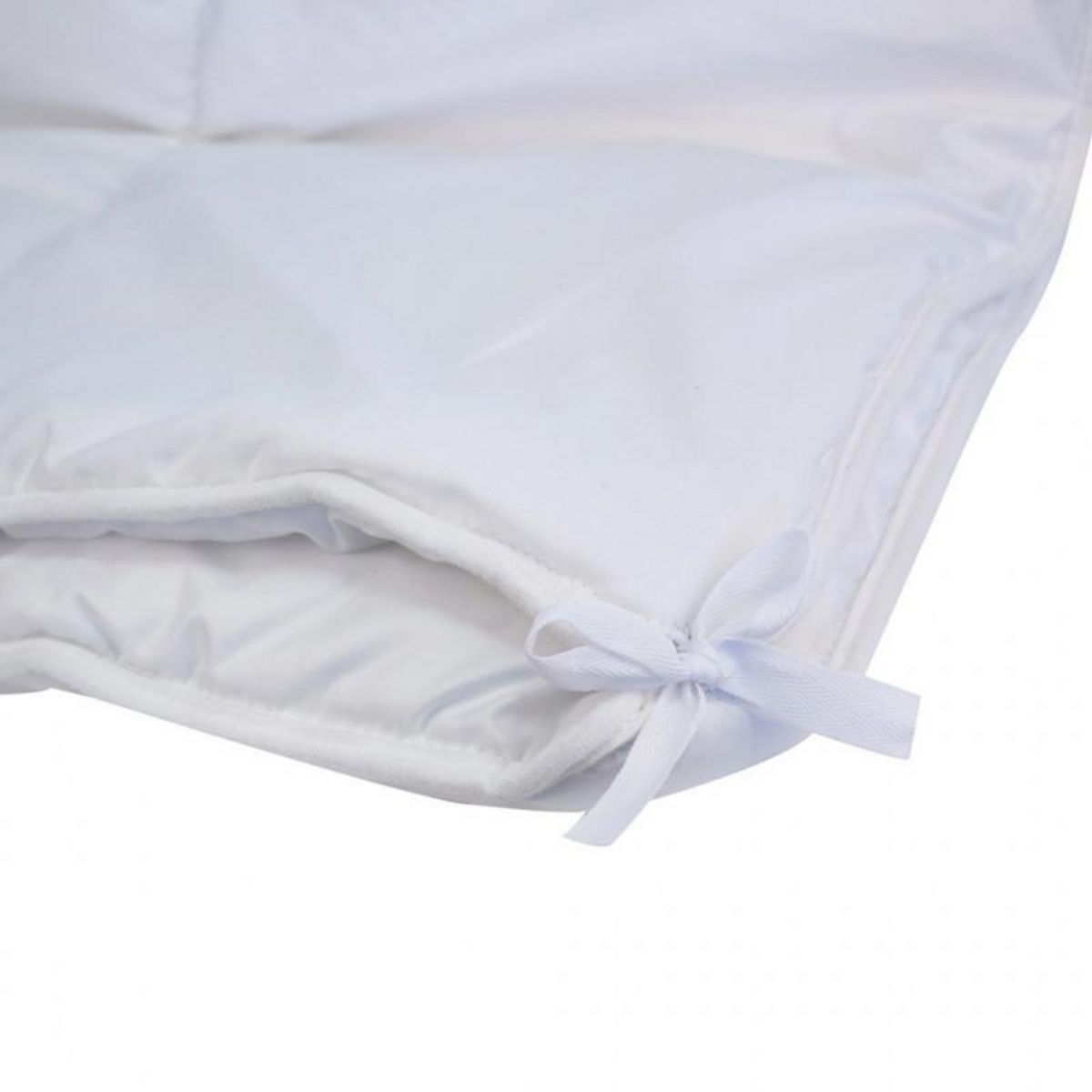 Bleu Calin Couette toutes saisons microfibre 200 x 200 cm pour lit 90 à 120 x 190 cm - Blanc - 200 x 200 cm pour lit en 120