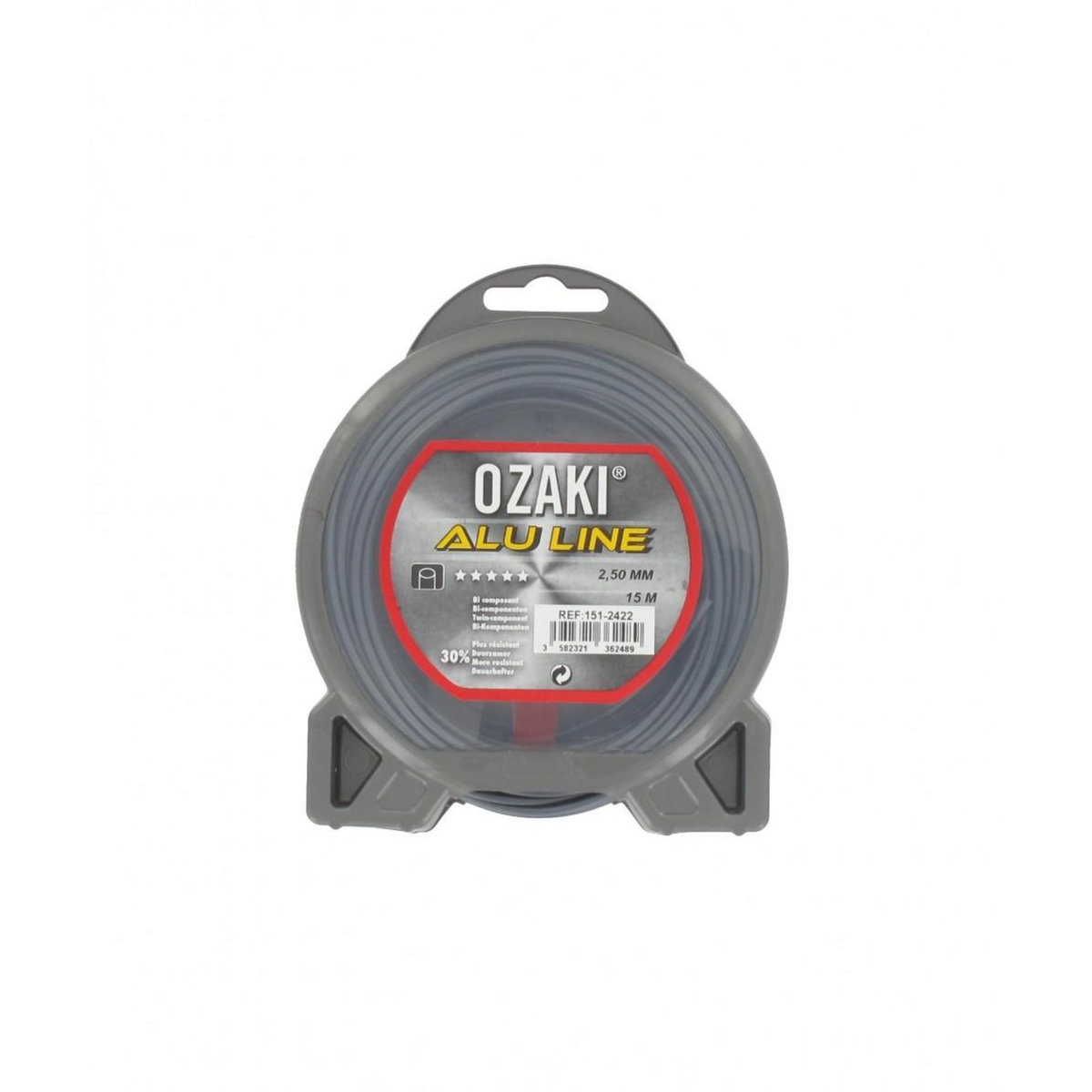 OzaKI Coque fil nylon OZAKI ALU LINE - Longueur: 15m, Ø: 2,50mm