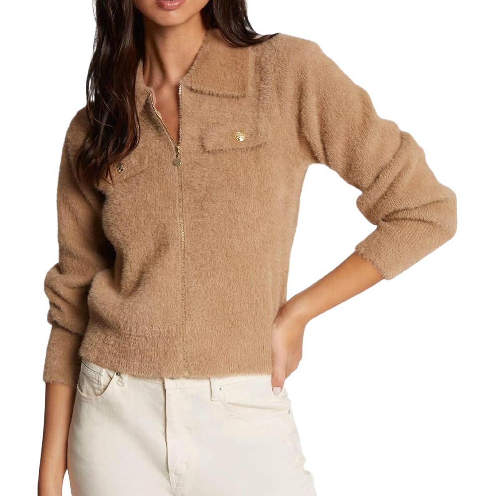 Voir la diapositive 2 : MORGAN Gilet Zippé  Femme Morgan DOMI