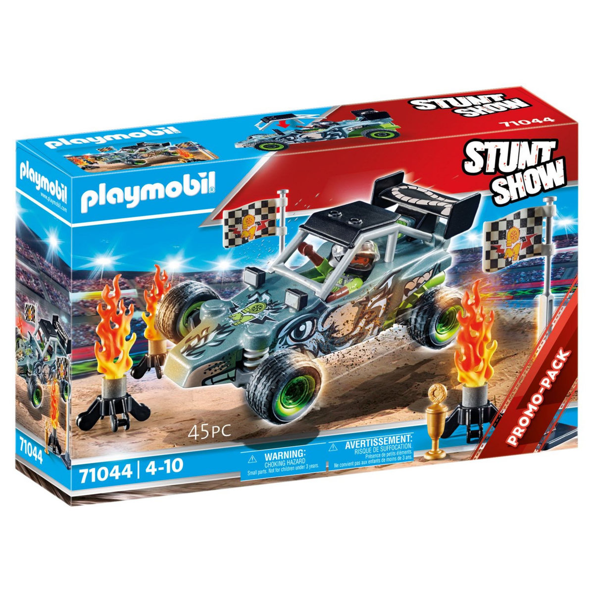PLAYMOBIL 71044 StuntShow Cascadeur et Buggy