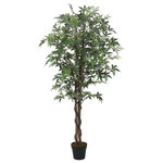 VIDAXL Erable artificiel 336 feuilles 120 cm vert
