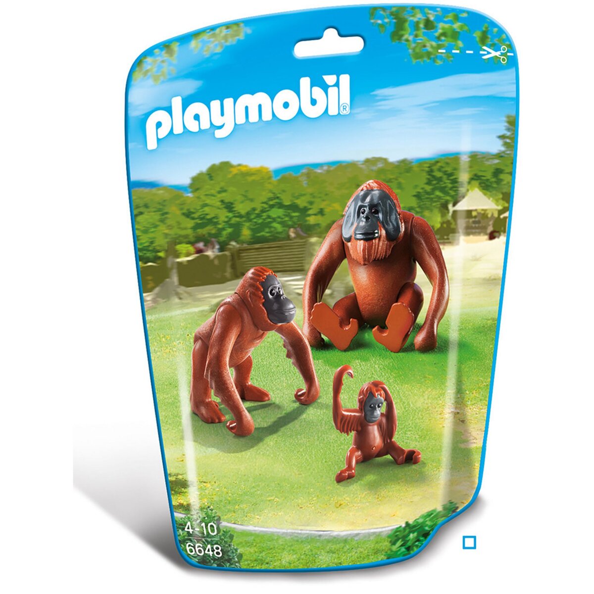 PLAYMOBIL 6648 - Deux orangs-outangs avec bébé