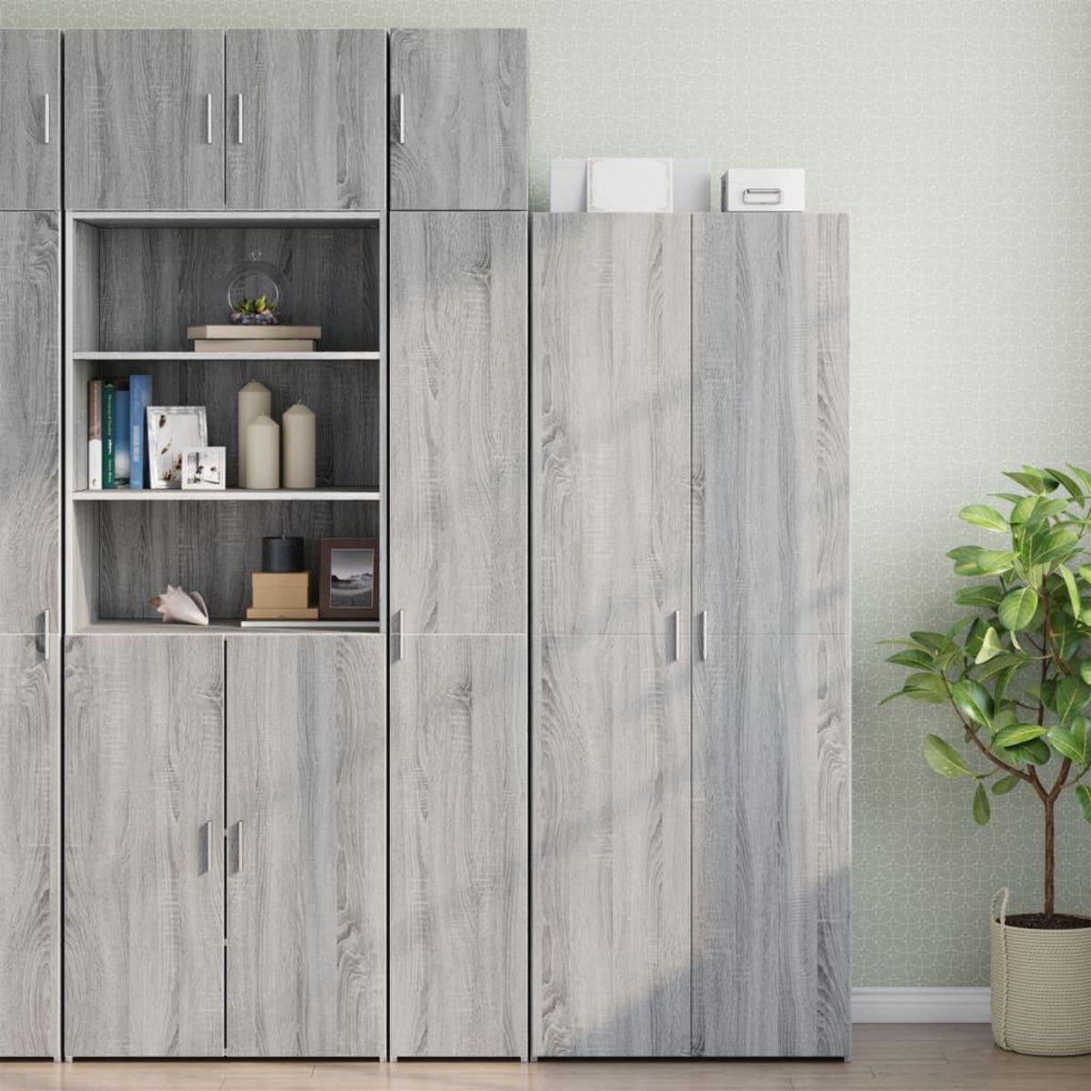VIDAXL Armoire murale sonoma gris 30x42,5x40 cm bois d'ingenierie