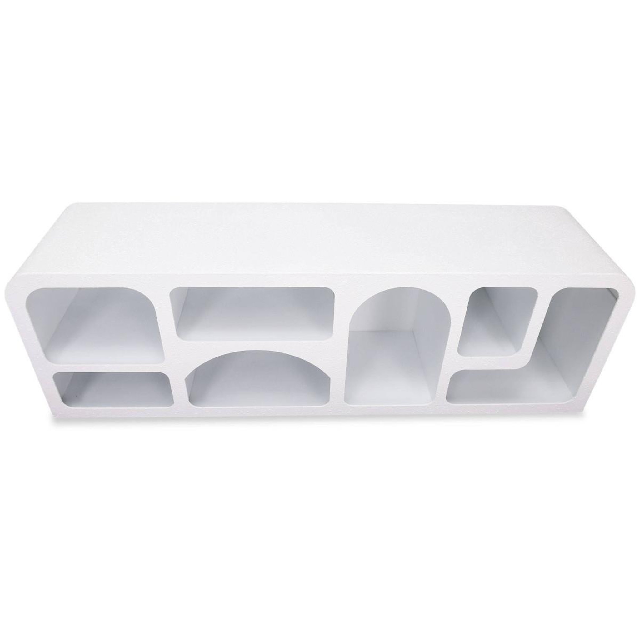 Voir la diapositive 3 : Paris Prix Meuble tv design  troglodyte  160cm blanc