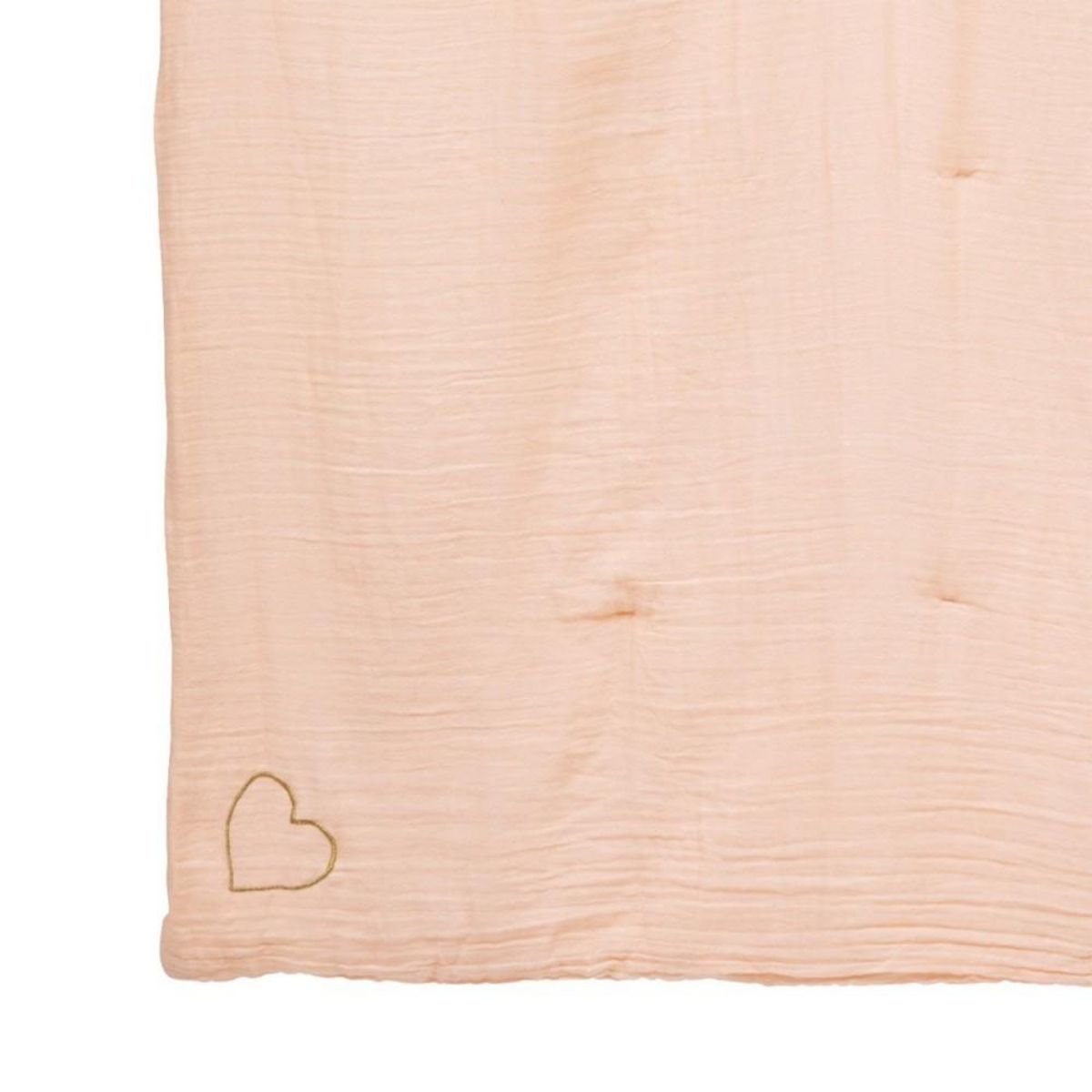 ATMOSPHERA Édredon gaze de coton 100x140 rose