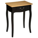 ATMOSPHERA Table de Chevet 1 Tiroir  Chrysa  65cm Noir