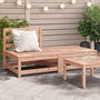 Voir la diapositive 1 : VIDAXL Canape jardin sans accoudoirs repose-pieds bois massif douglas