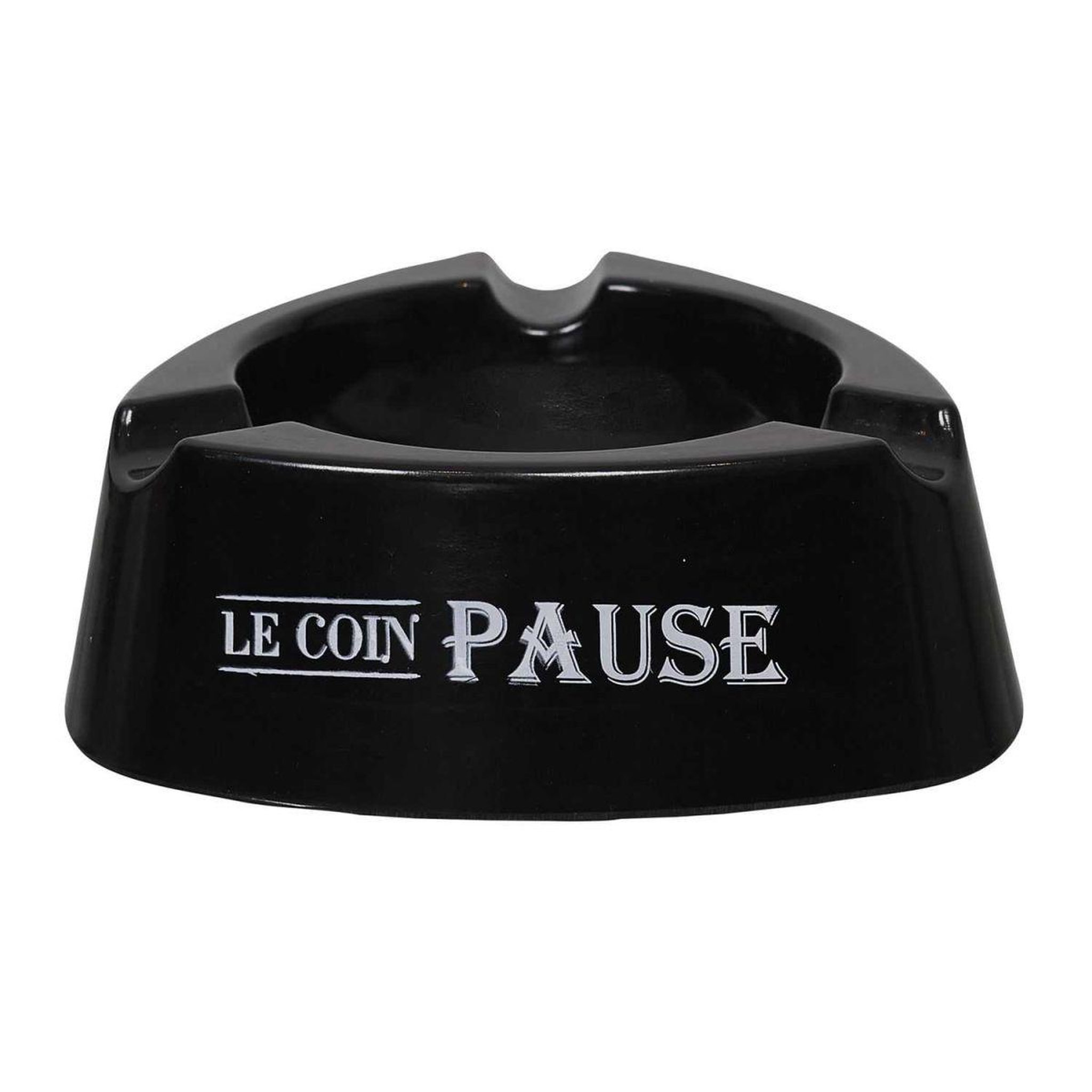 MISTER GADGET Cendrier Triangle  Bistrot  12cm Noir