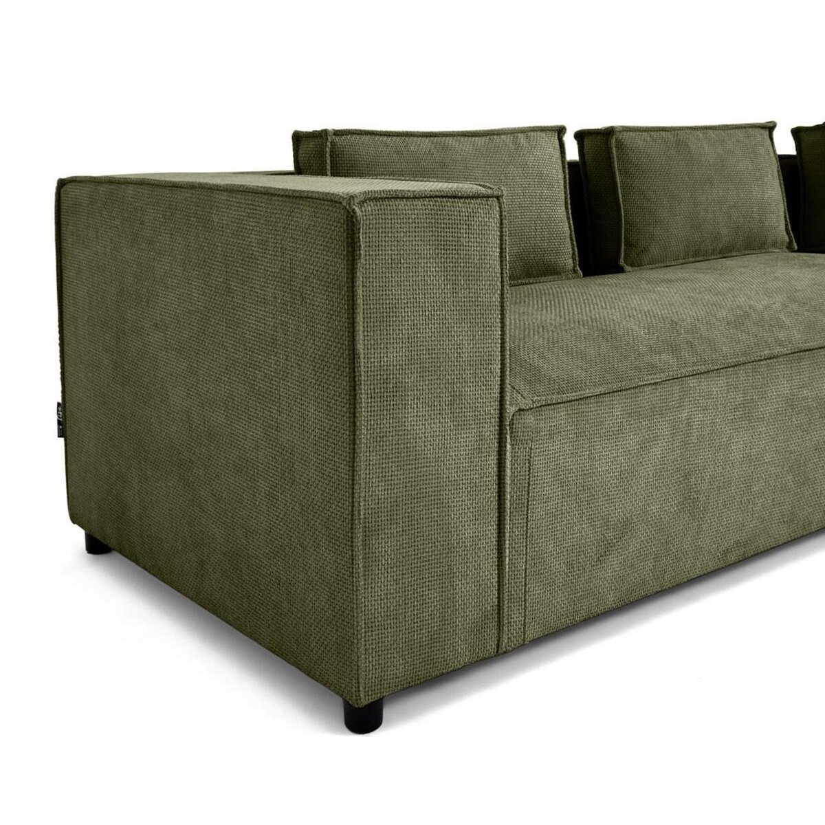 LISA DESIGN Stella - canapé d'angle droit - 4 places - en tissu texturé