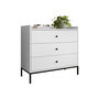 Voir la diapositive 2 : BEST MOBILIER Filipo - commode - blanc - 80 cm